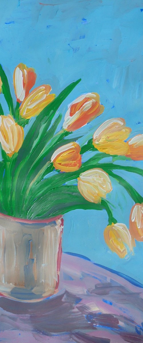 Yellow Tulips by Kirsty Wain