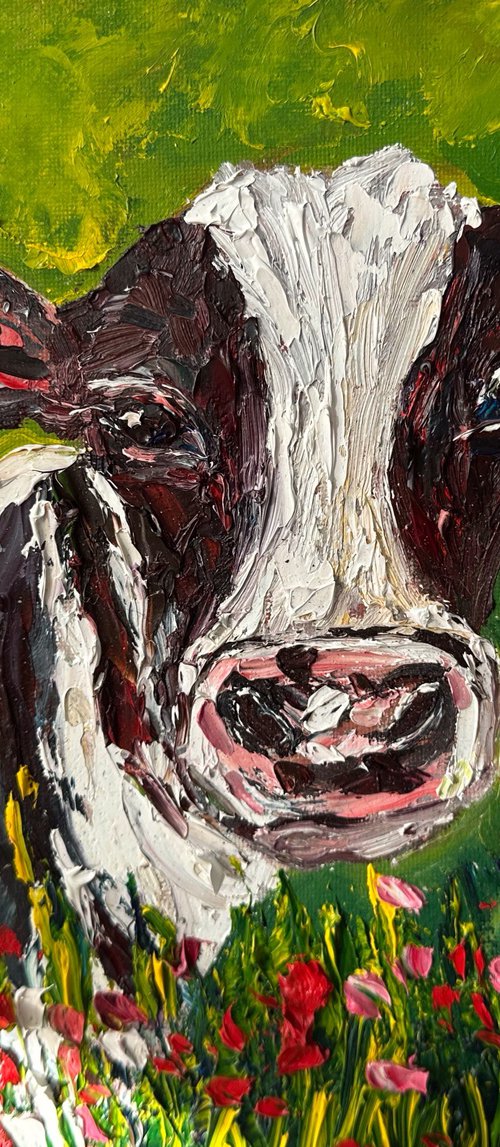 Portrait of a cow by Oksana Fedorova