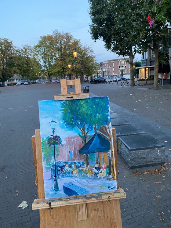 Cafe in Coevorden. PleinAir