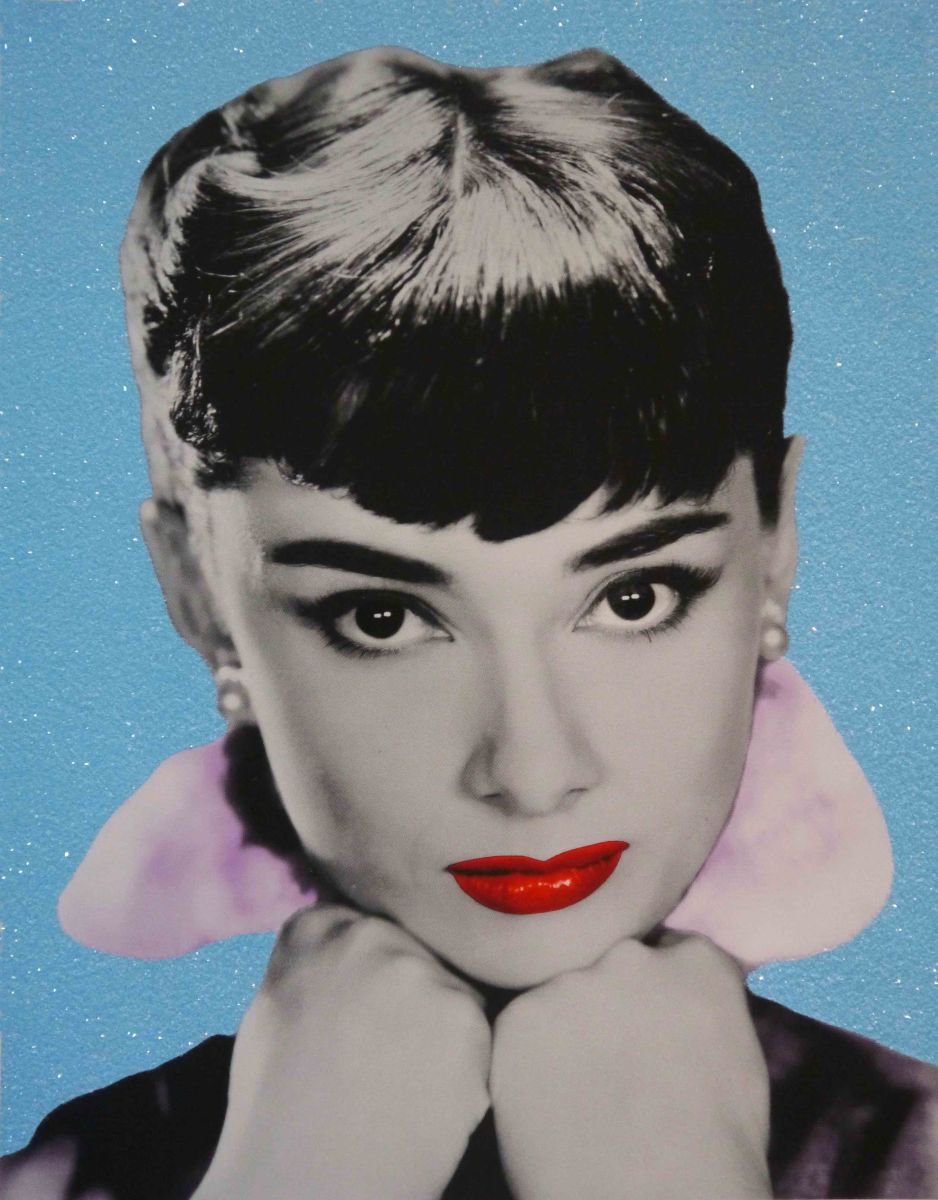 Audrey Hepburn III (with diamond dust) by David Studwell