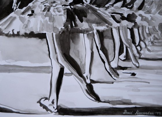 Ballerinas III  / 42 x 29 cm