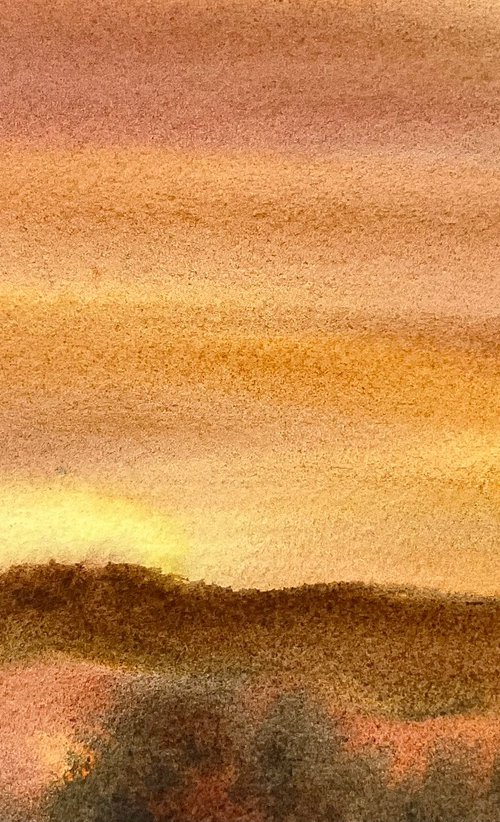 Upwey ridge sunset, Dorset by Samantha Adams