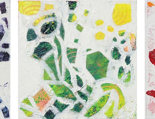 Three Days in December - Triptych 12x36in (30x92cm) by jelena b