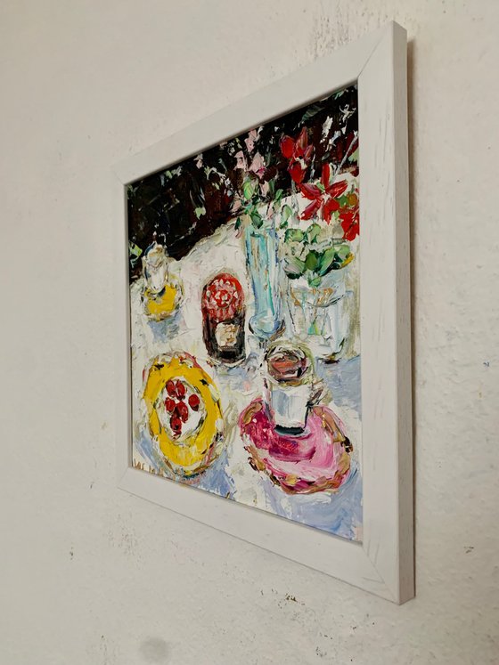 Summer still life in the garden