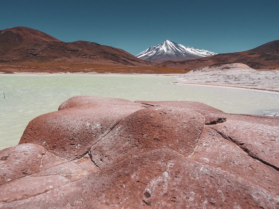 Salar de Talar and Miniques Volcano , Chile 29th October 2015  Limited Edition Giclée Print