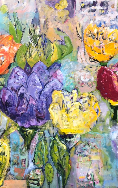 FIELD OF TULIPS by Maureen Finck