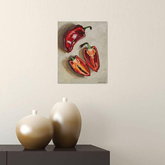 Red Still Life with Paprika