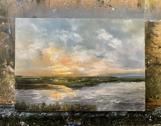 Pastel skies above the the Broads