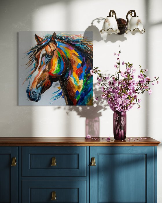Multicolored Equine