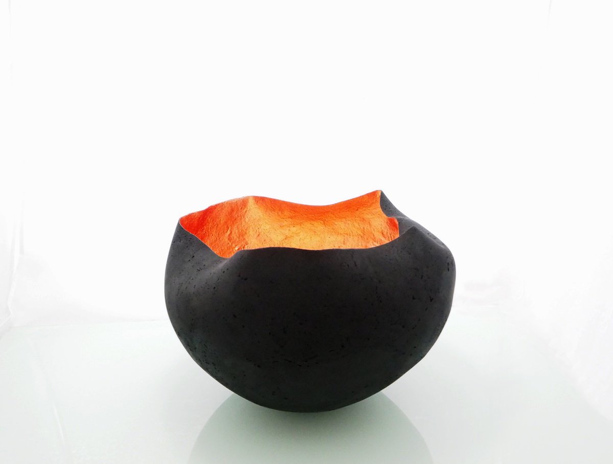 Organic Abstract Sculpture By Tracy Nicholls, 5 X 4", Glow, Original Artwork