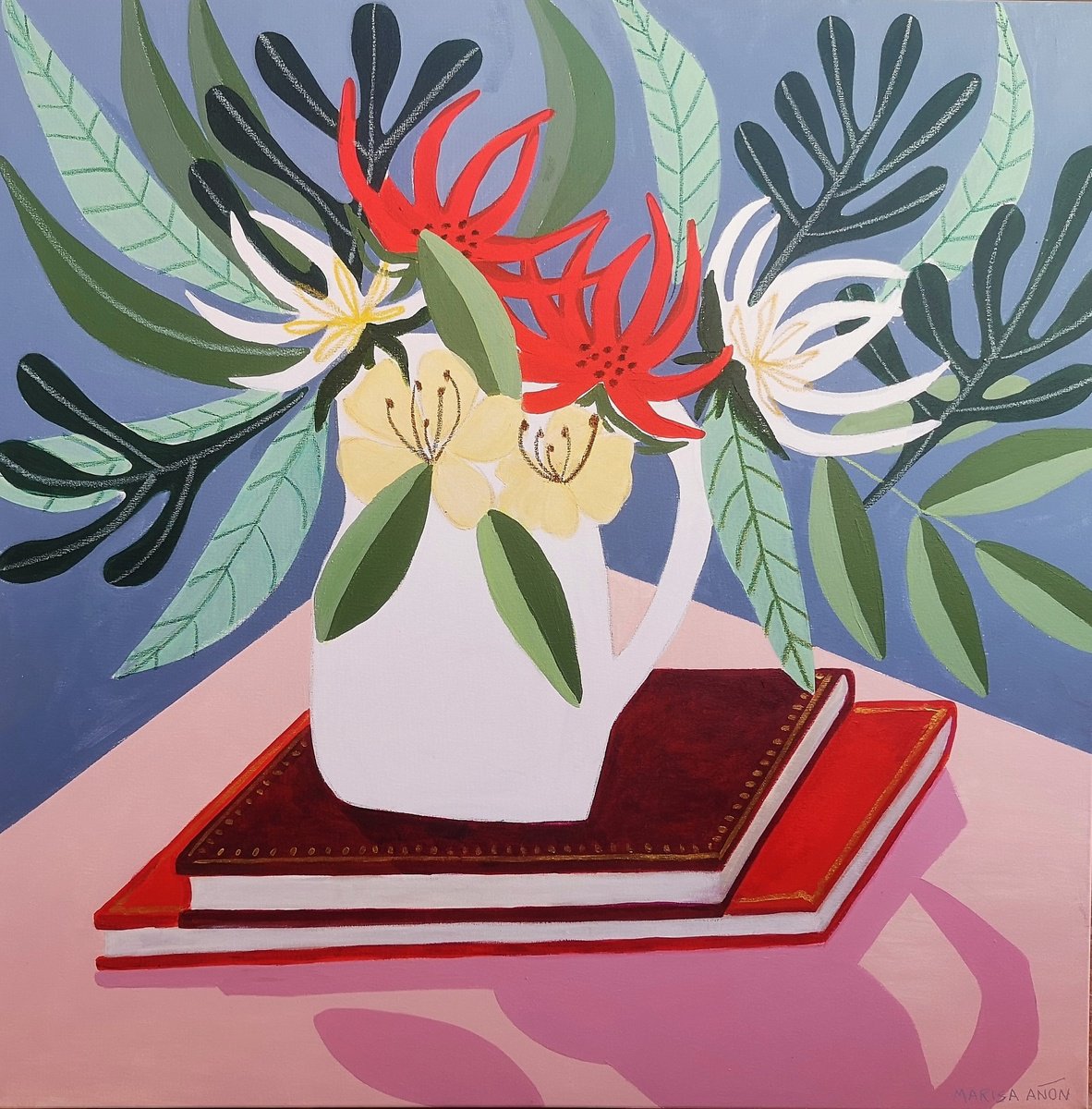 Flowers and Books IV by Marisa An