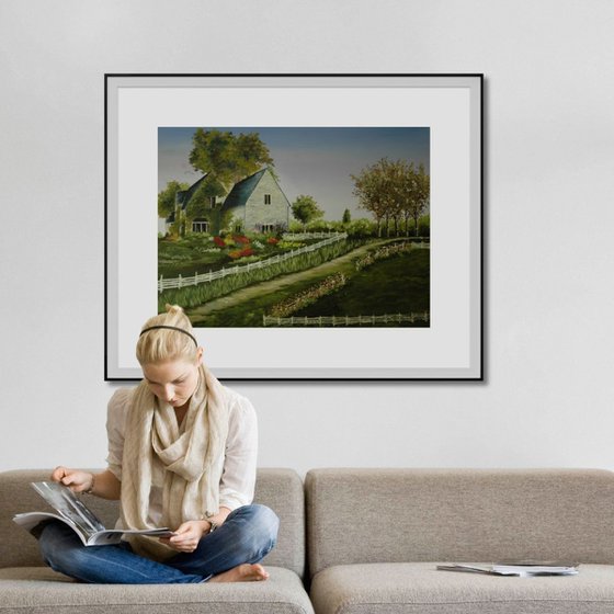 Home in the Country Large Painting