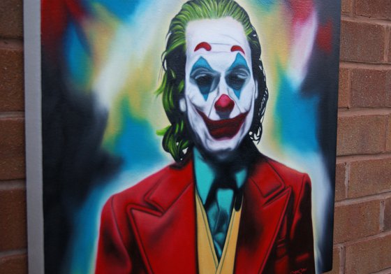 Joker ( on canvas ) Free Shipping