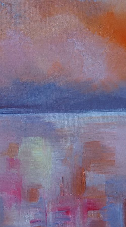Magenta Dusk by Lesley Blackburn