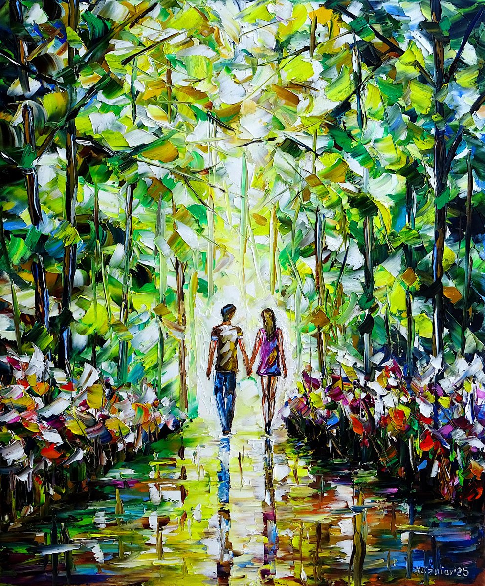 The Spring Couple By Mirek Kuzniar, 20 X 24, Artwork For Sale On Artfinder