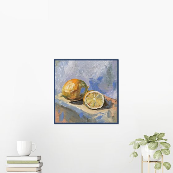 Lemons. #3. Still life, 25x25cm