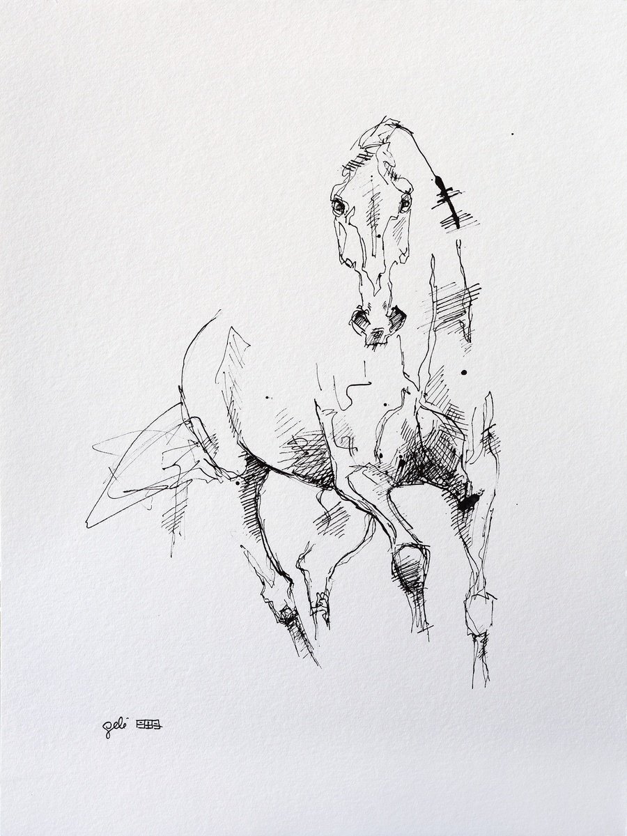 Equine Nude 22a by Benedicte Gele