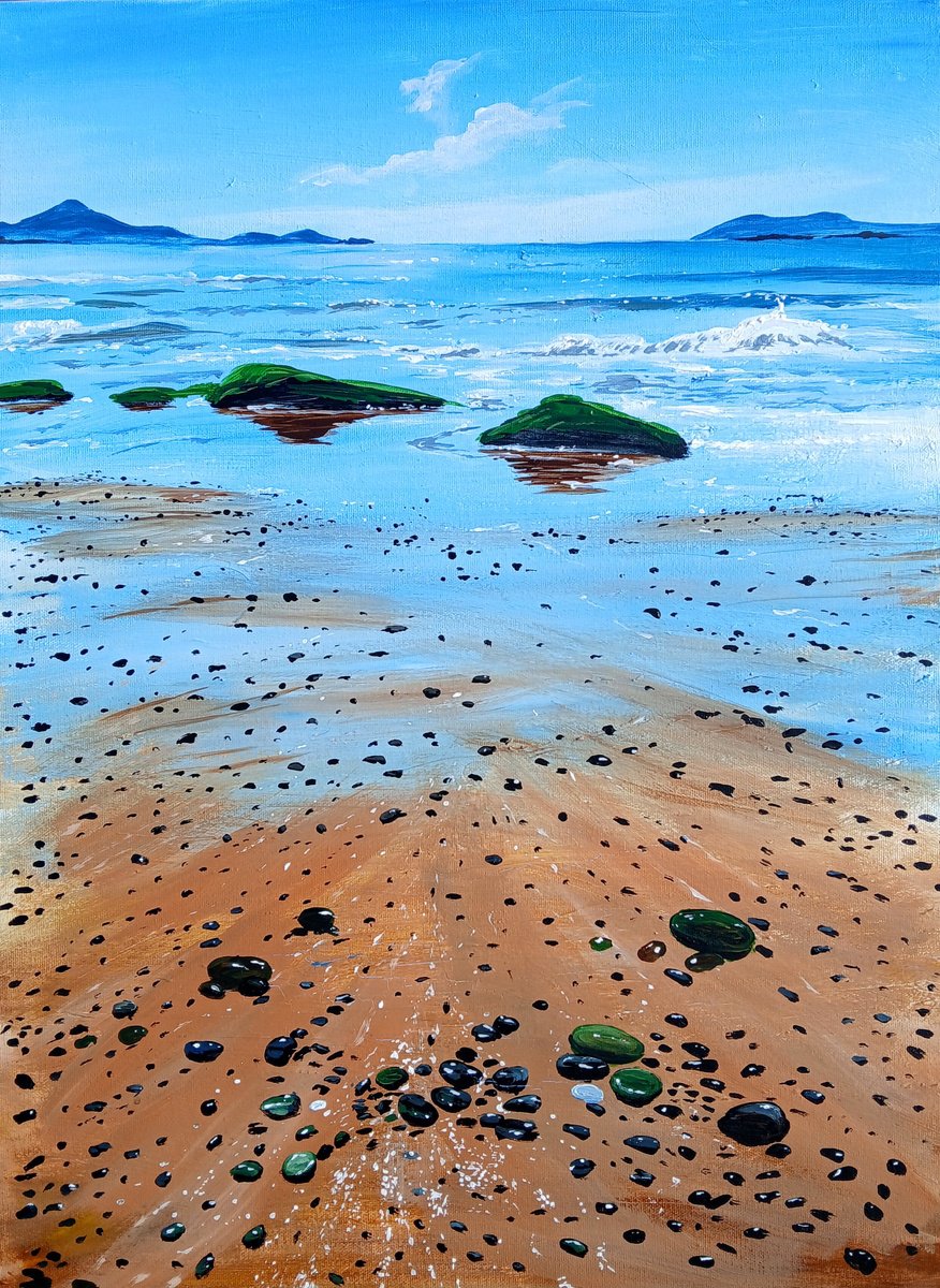 Photorealistic Landscape Acrylic Painting By Cathal Gallagher, 18 X 24, Waterville Morning, Original Artwork