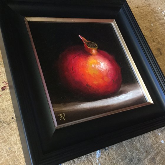 lone Pomegranate still life