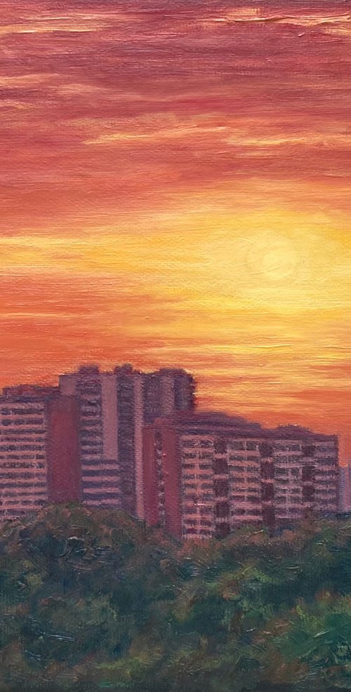 Moscow Sunset by Diana Sandetskaya