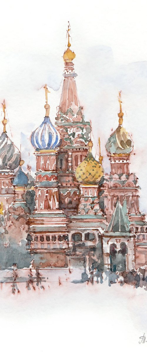 Cathedral of Vasily the Blessed in the Red Square by Tatiana Alekseeva