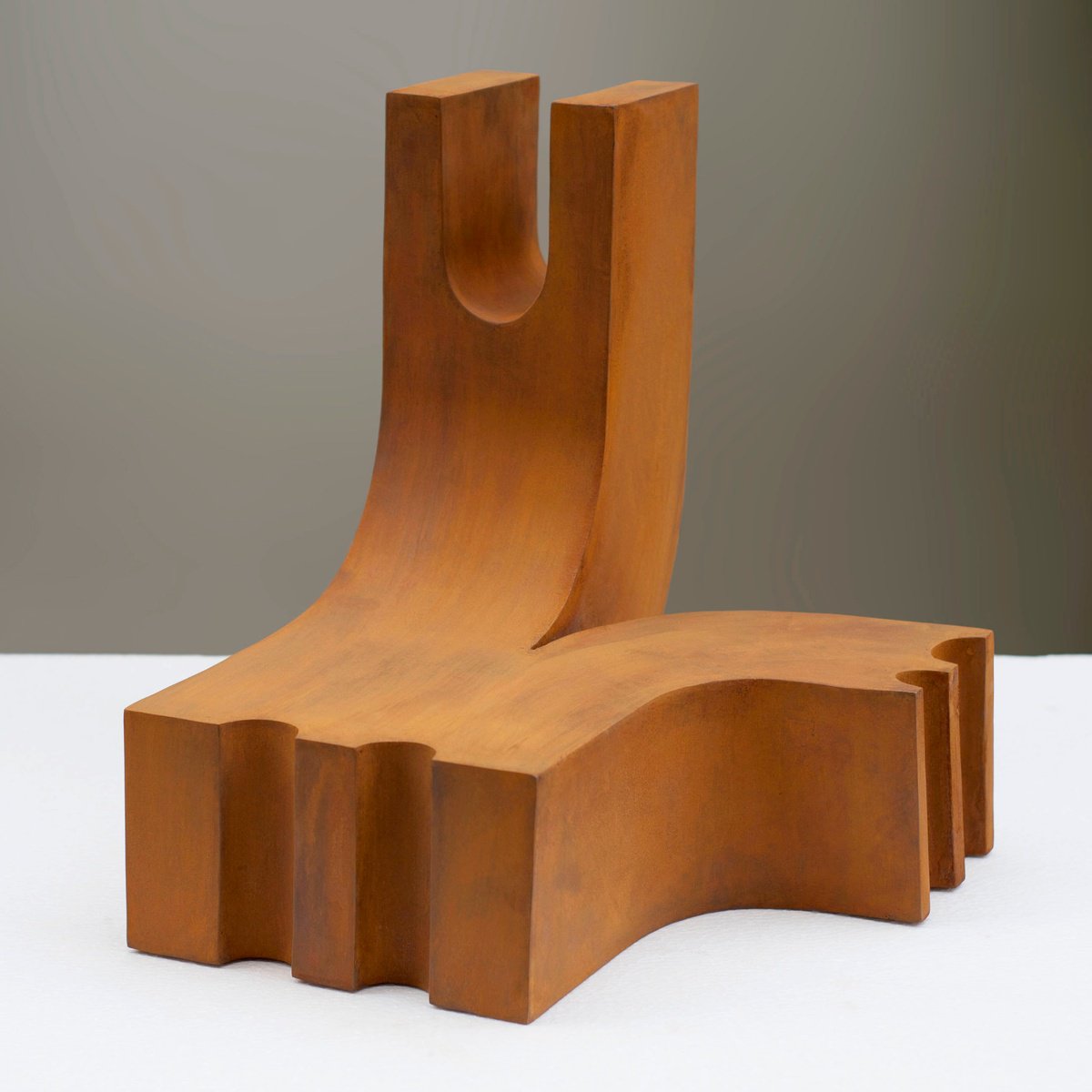 Organic Abstract Sculpture By Roberto Canduela Luengo, 13 X 13", Tribute To Derain, Original Artwork