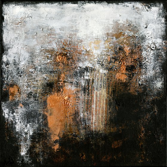 Lost In A Mystical Creation 3  - Abstract Textured Painting  by Kathy Morton Stanion