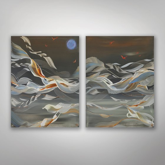 Candrakala Diptych