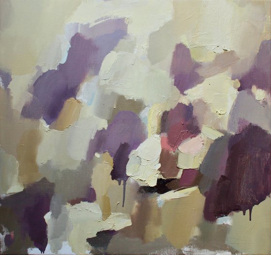 Relaxation/Violet abstract painting