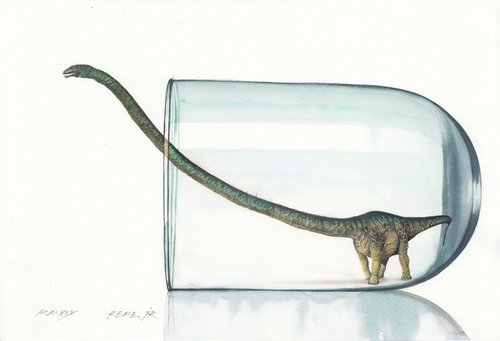 Dinosaur in Glass V by REME Jr.