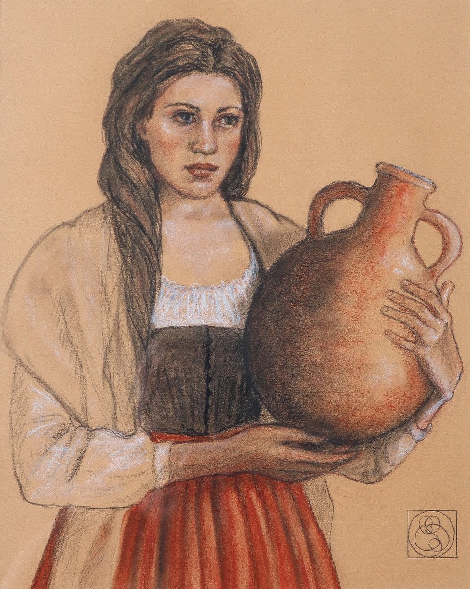 Girl With An Amphora by Katia Bellini