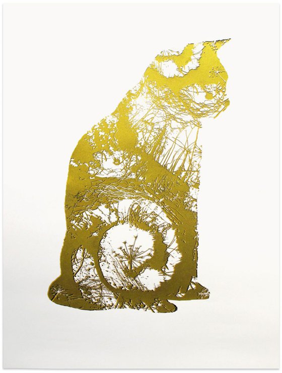 Golden Cat (forth from set of four)