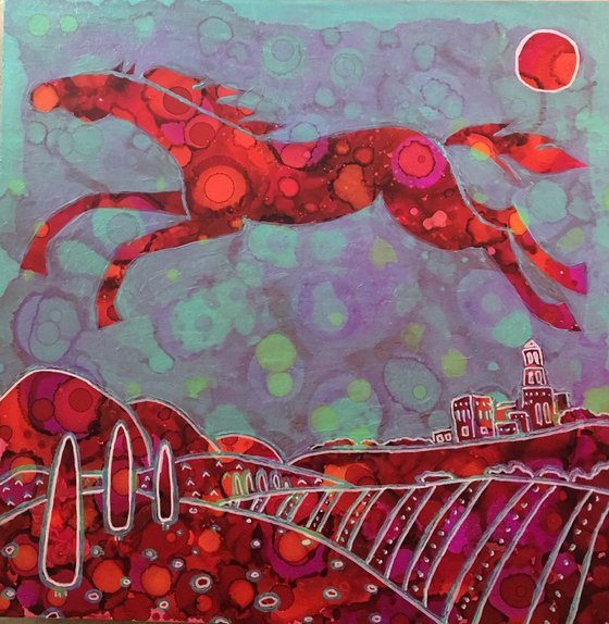 Abstract horse. Andalusia