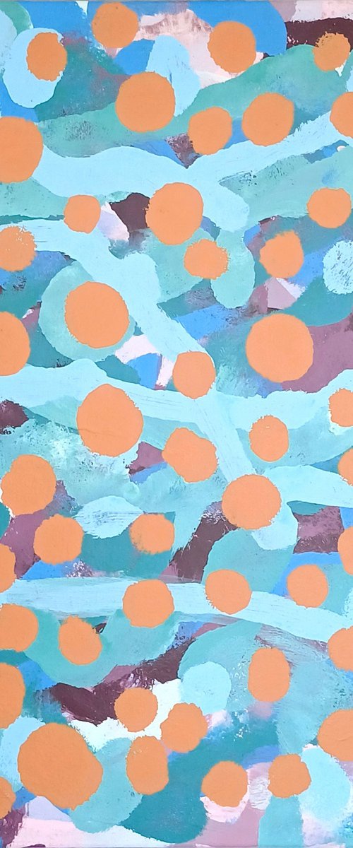 Spotty Pop Painting - JIZZ 01 - Copper by jérôme hémain