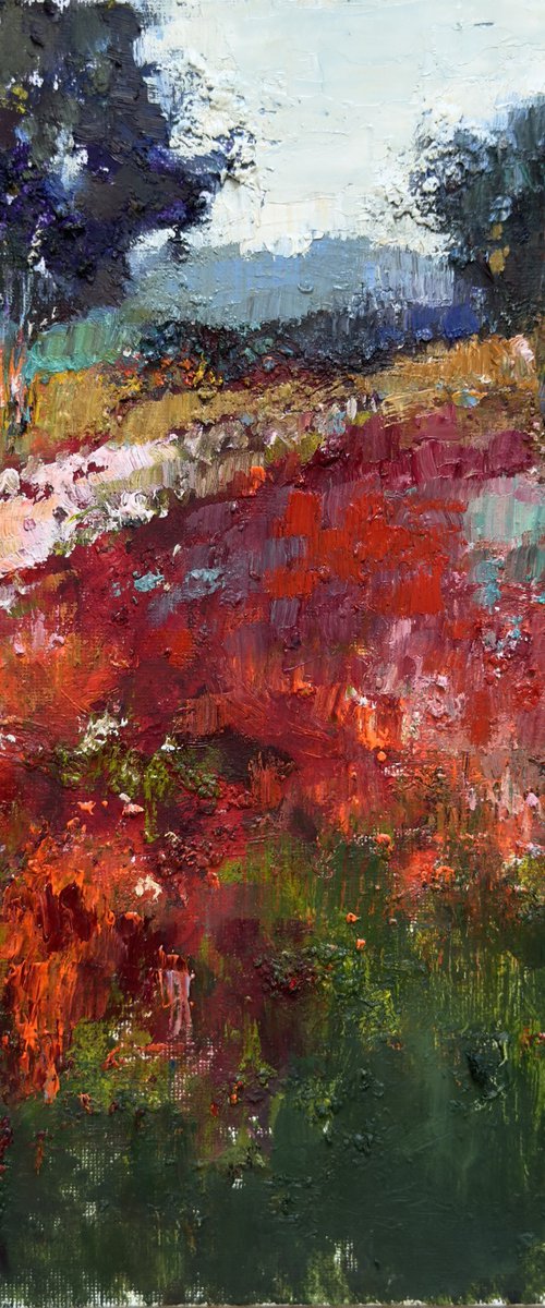 Poppy field by Olha Laptieva