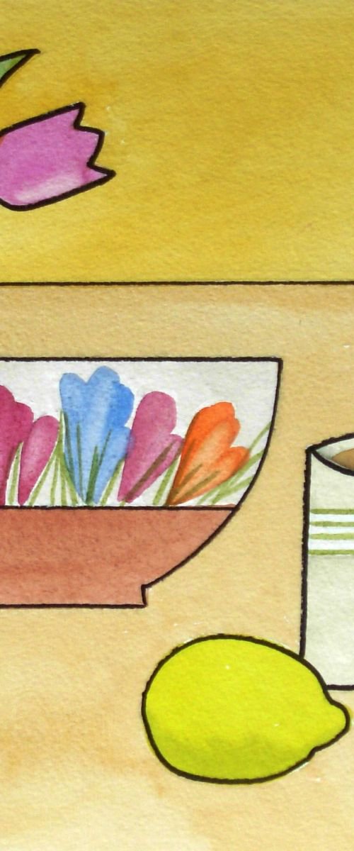 Still Life with Fruit Bowl by Jan Rippingham