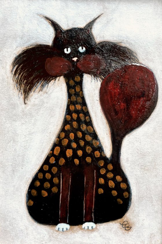 Cat with Balloon Tail