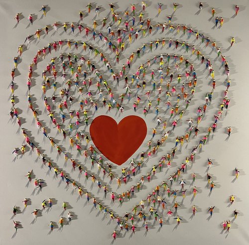 Freedom People ,,Heart Love” Eka Peradze Art by Eka Peradze