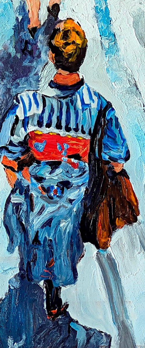 Crossing the Street by Félix Rubio