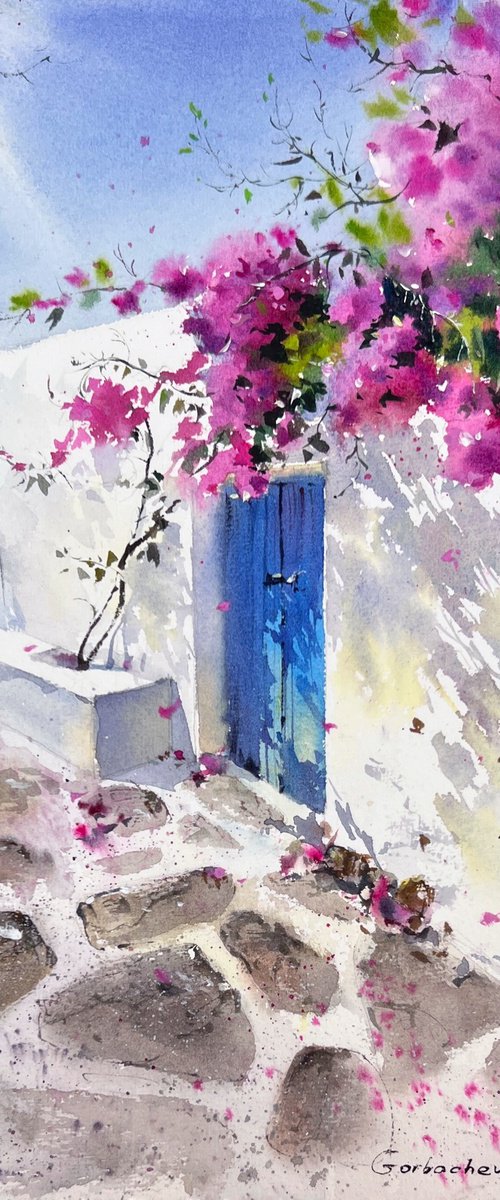 Bougainvillea Door by Eugenia Gorbacheva
