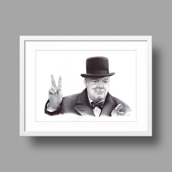Portrait of Winston Churchill