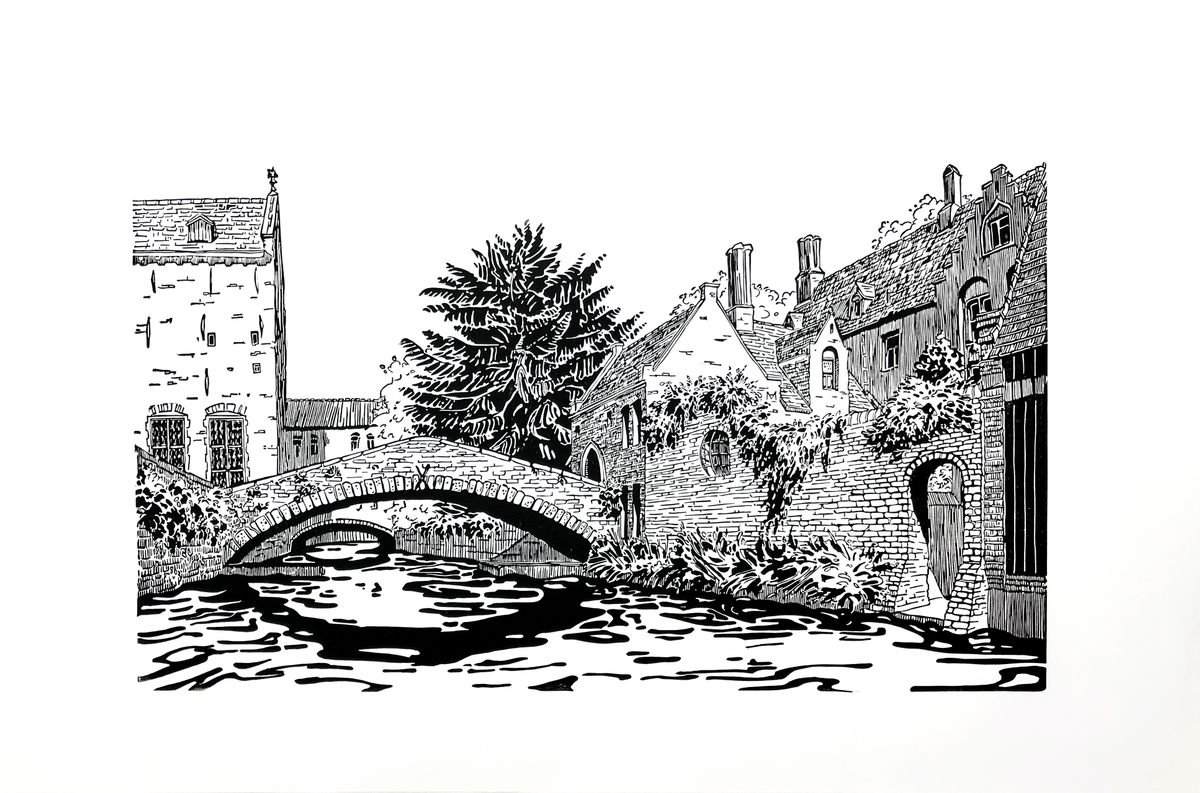 Brugge Old Town | one color by Andre Matyushin