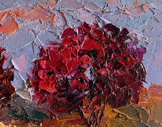 Crimson Autumn in the Forest