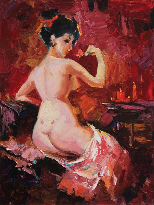 In red by Alisa Onipchenko-Cherniakovska