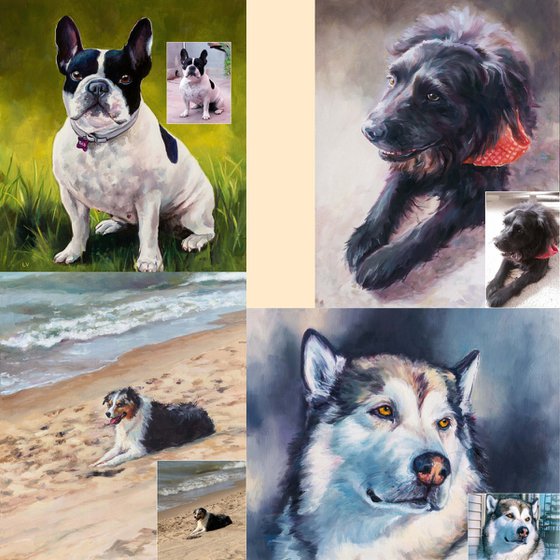 Custom pet portrait from picture