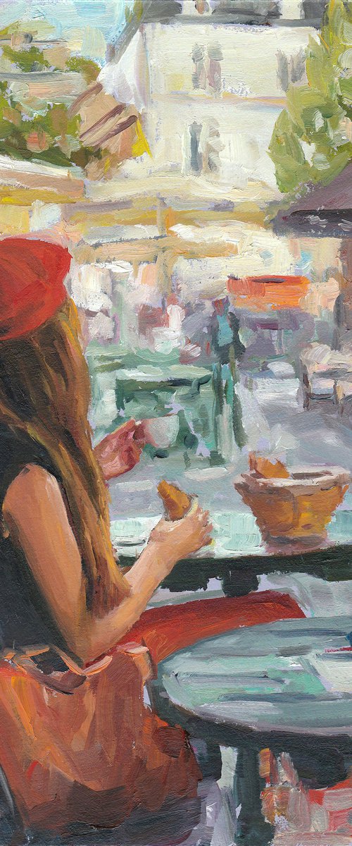 Coffee time or Red Hat by Vachagan Manukyan
