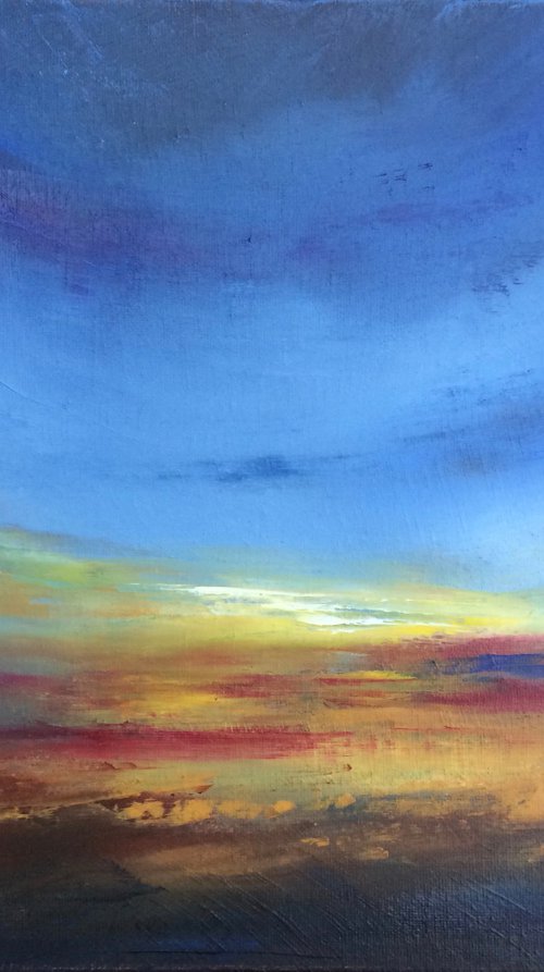 Storm at sunset by Silvie Wright