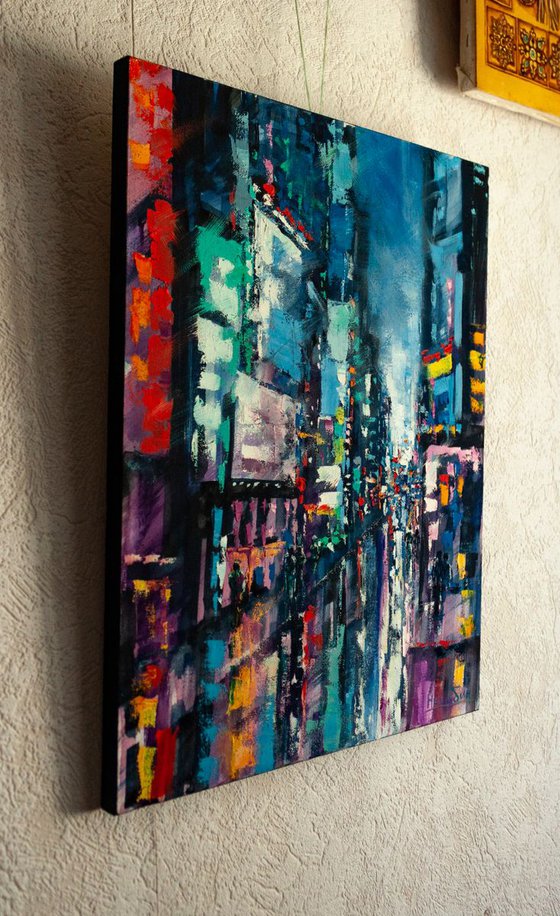 "Evening city" cityscape