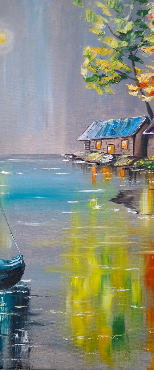 Moonlit Reflection by Nataliia Plakhotnyk