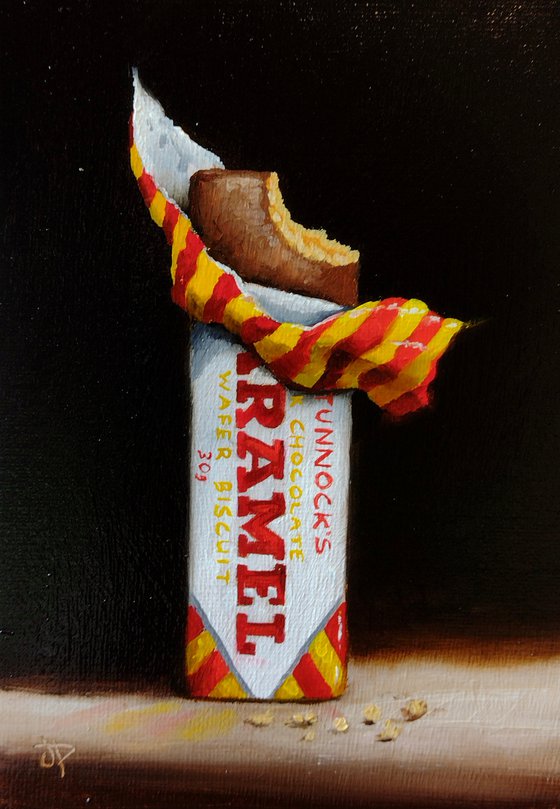 Tunnocks Caramel wafer still life